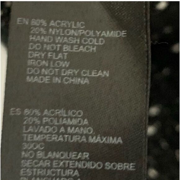 Forever 21 | Women’s Black White Specks Knit  Pullover Crewneck Sweater S - Picture 6 of 8